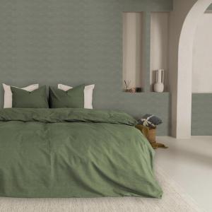 Papel pintado con motivo ondulado verde grisáceo 1005 x 52…