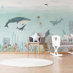 Papel pintado de viajes submarinos 364x270cm