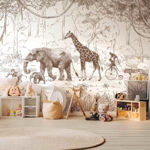 Papel pintado del desfile de Savannah 364x270cm