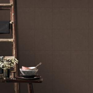 Papel pintado efecto cuero marron 1000x53cm