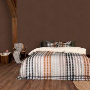 Papel pintado efecto hormigón marrón 1005 x 52 cm