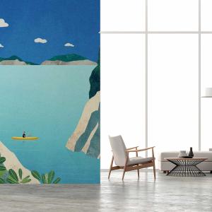 Papel pintado en canoa por la provenza 156x270cm