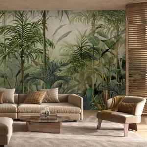 Papel pintado en el corazón de la selva 364x270cm