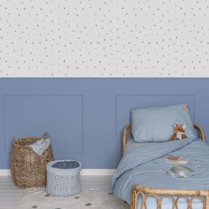 Papel pintado estampado de flores 1005x52cm