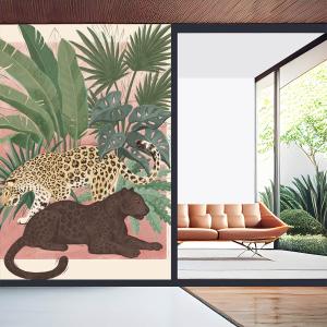 Papel pintado felinos exóticos en la selva 208x270cm