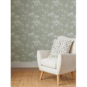 Papel pintado florecitas delicadas salvia 1005 x 52cm