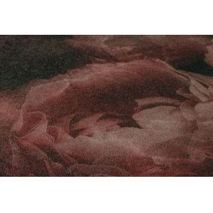 papel pintado flores rojo y negro 53 cm x 10,05 m