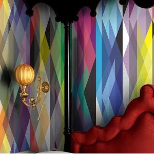 Papel Pintado Geométrico, papel auténtico, 200x280cm, 8 hoj…