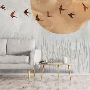 Papel pintado golondrinas al sol 364x270cm