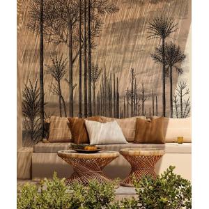 Papel pintado grabado de alta gama 200 g 250x200 cm 4 tiras…