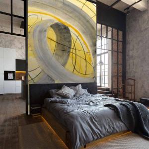 Papel pintado gráfico bucles 208x270cm