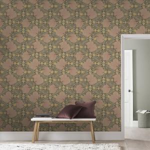 Papel pintado gran flor rosa 1005x52cm