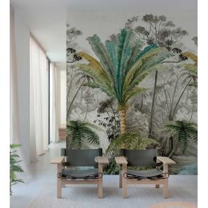 Papel pintado isla con palmera 159x280cm