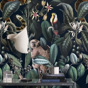 Papel Pintado Jungla, papel auténtico, 200x280cm, 8 hojas