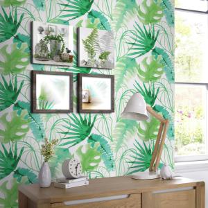 Papel pintado Jungle Fever verde 1005x52cm