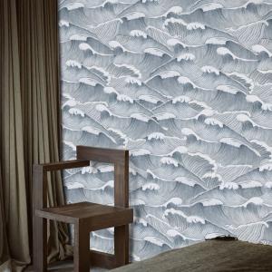 Papel pintado mar en papel ecológico fino,200x280cm,8 hojas