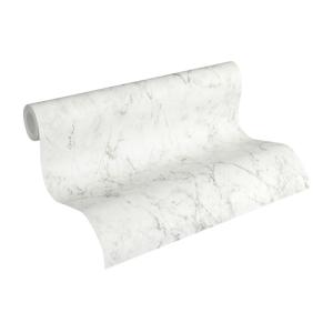 papel pintado marmol blanquecino y gris 53 cm x 10,05 m
