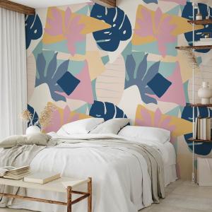 Papel pintado monstera pastel 364x270cm