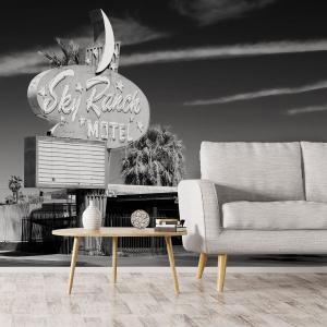 Papel pintado motel sky ranch B/N  364x270cm
