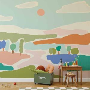 Papel pintado Panorámica Verano en color, Colores 225 x 250…