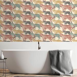 Papel pintado panorámico animal salvaje 52x1000cm