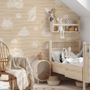 Papel pintado panorámico arena estrellada