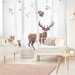 Papel pintado panorámico - Balade en Forêt - 5 tiras : 240…