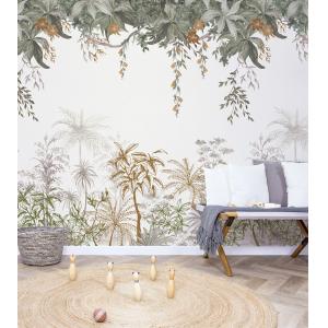 Papel pintado panorámico con estampado de jungla 200x300 cm