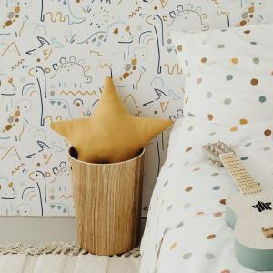 Papel pintado panorámico con pequeños dinosaurios  450x250c…