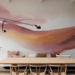 Papel pintado panorámico con vibración, Colores 225 x 250cm…