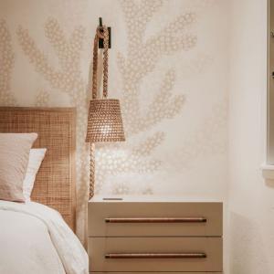 Papel pintado panorámico coral, Beige 225 x 250cm