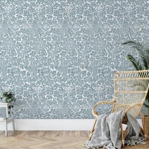 Papel pintado panorámico floresco