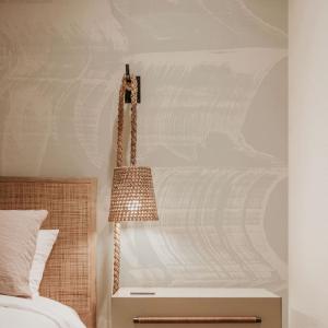 Papel pintado panorámico gráfico, Beige 150 x 250cm