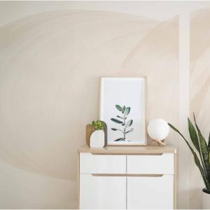 Papel pintado panorámico gráfico, Beige 300 x 250cm