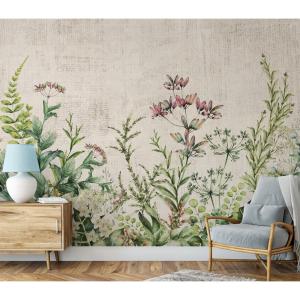 Papel pintado panorámico herbier sauvage