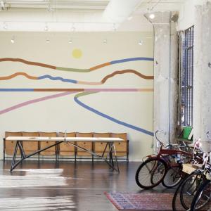 Papel pintado panorámico horizonte colores 150x250cm