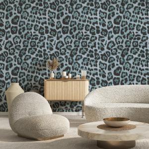 Papel pintado panorámico leopardo