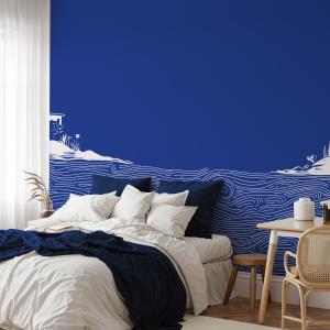 Papel pintado panoramico mar blanco 150x250cm