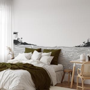 Papel pintado panoramico mar blanco 300x250cm