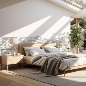 Papel pintado panoramico mar puro, Blanco 375 x 250cm