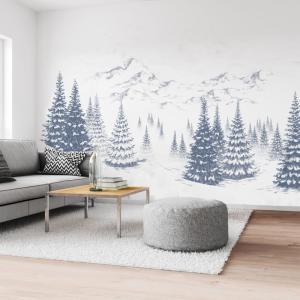 Papel pintado panorámico - Montagne Encre - 9 tiras : 432 x…