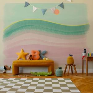 Papel pintado panorámico Paisaje brumoso, Colores 300 x 250…