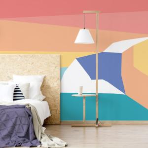 Papel pintado panorámico Paisaje de acantilados gráfico, Na…