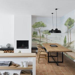 Papel pintado panorámico Paisaje de la Riviera Francesa, Co…