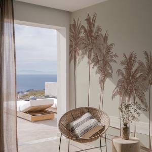Papel pintado panoramico paisaje de palmeras 225x250 marrón…