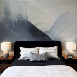 Papel pintado panorámico patrones abstractos acuarela, Colo…