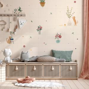 Papel pintado panorámico pequeños ramos