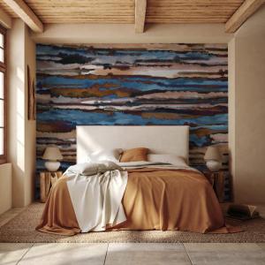 Papel pintado panorámico shibori