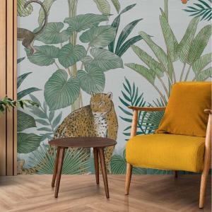 Papel pintado panorámico tropical no tejido