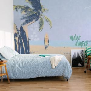 Papel pintado panorámico wave surfer xl